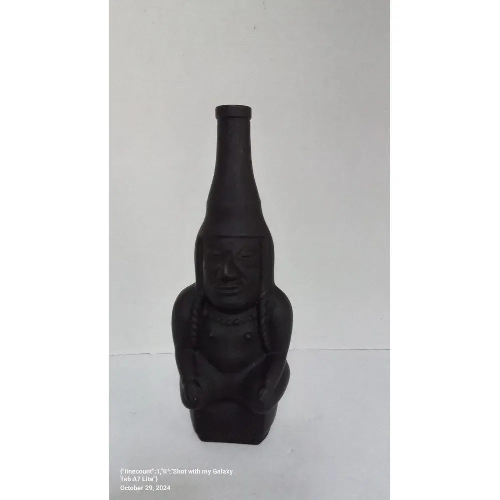 Unique Matte Black Decorative‎ Buddha Bottle Vase Spiritual Home Decor Sculpture